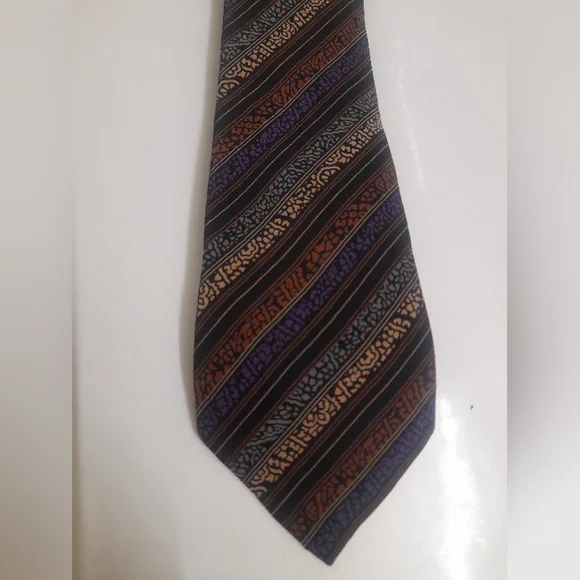 Missoni Cravette Striped Silk Tie *Vintage* - Picture 11 of 12